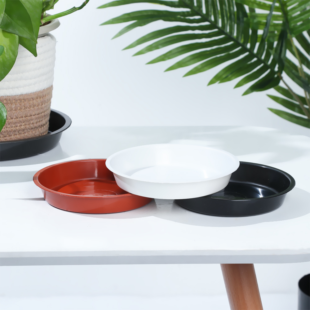 3Pcs Round Shaped Plant Trays  - Drip Tray Saucer recension och pris