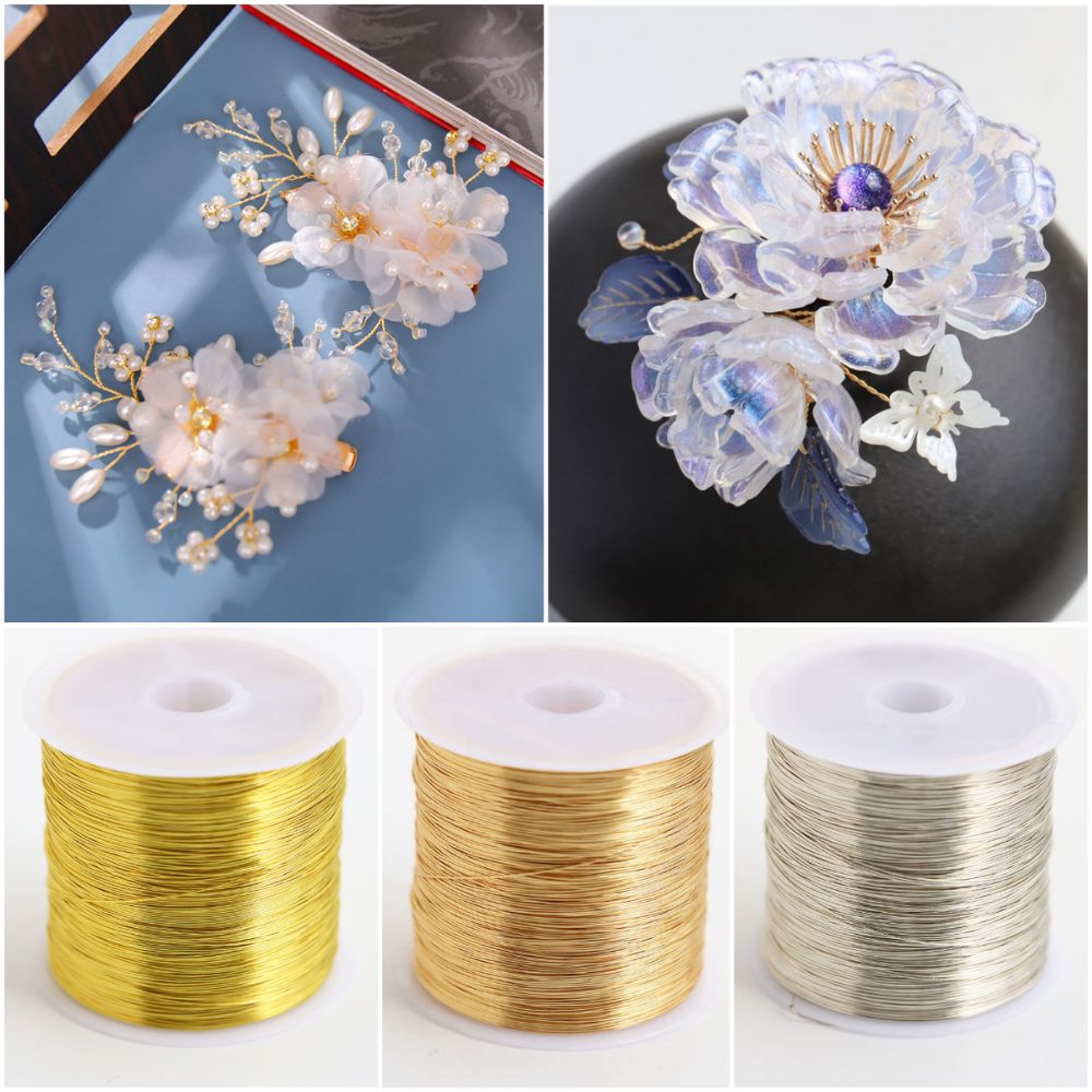 100m/roll Gold Plated Color Pr - Copper Wire Roll recension och pris
