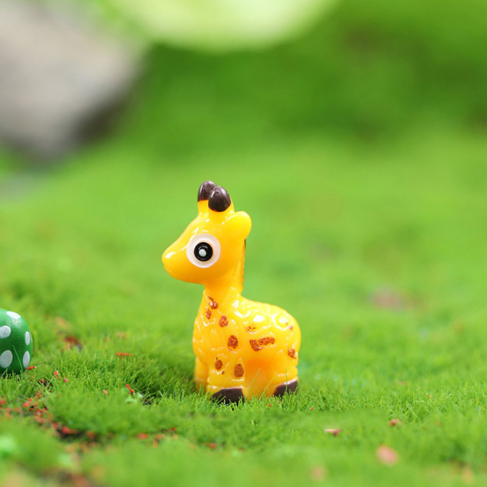 8Pcs Deer Decorations Resin Mi - Bonsai Garden Landscape Design recension och pris