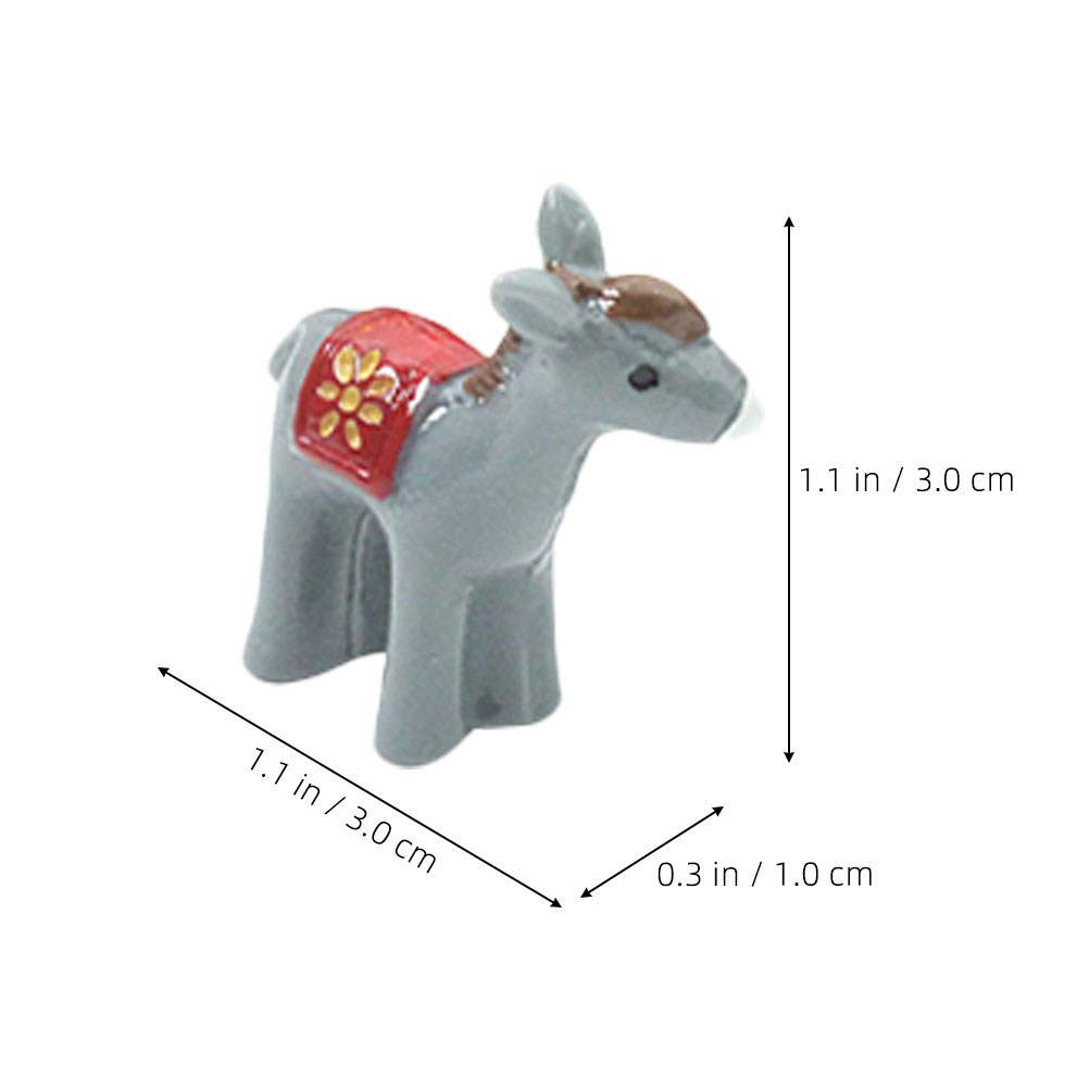 12Pcs Resin Mini Donkey Garden - Bonsai Garden Landscape Design recension och pris