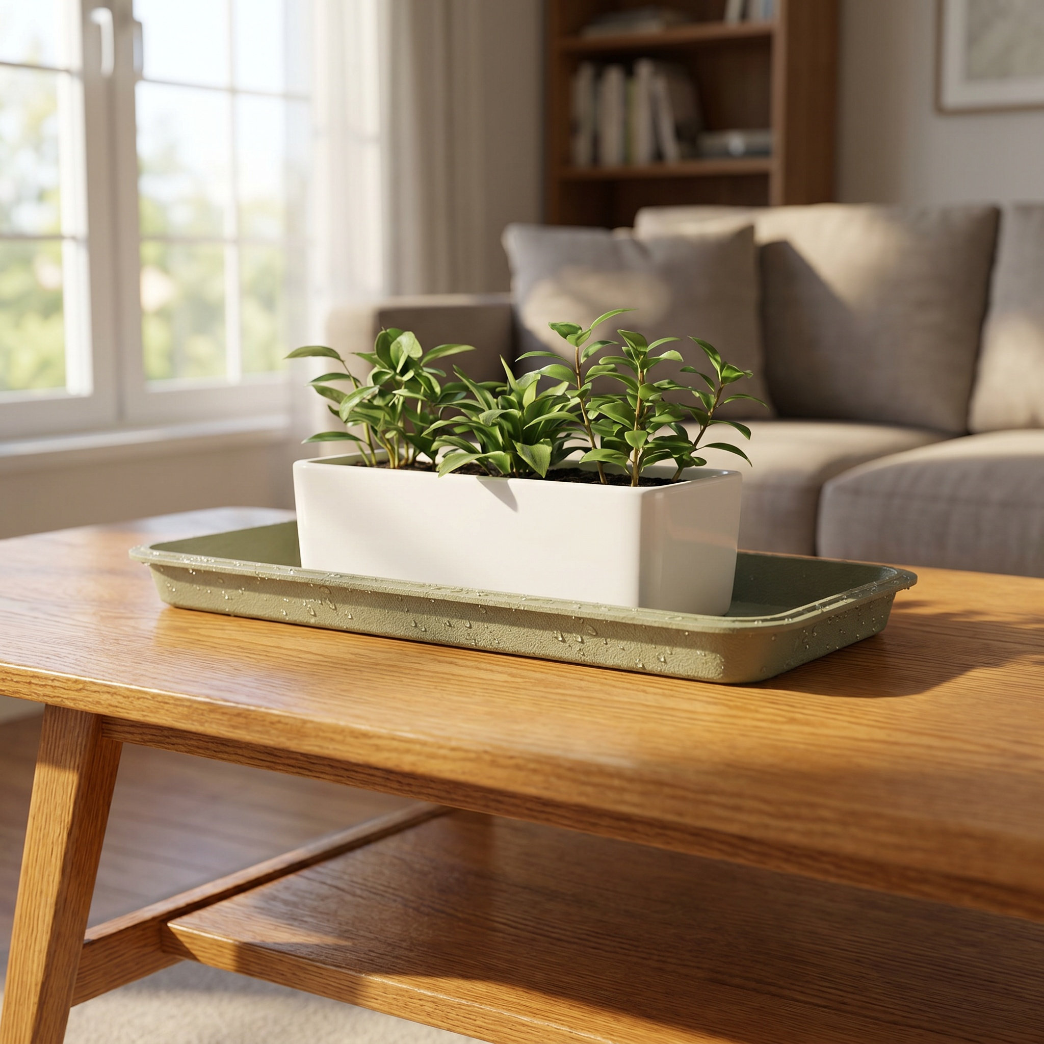 Rectangular Plastic Plant Tray - Drip Tray Saucer recension och pris