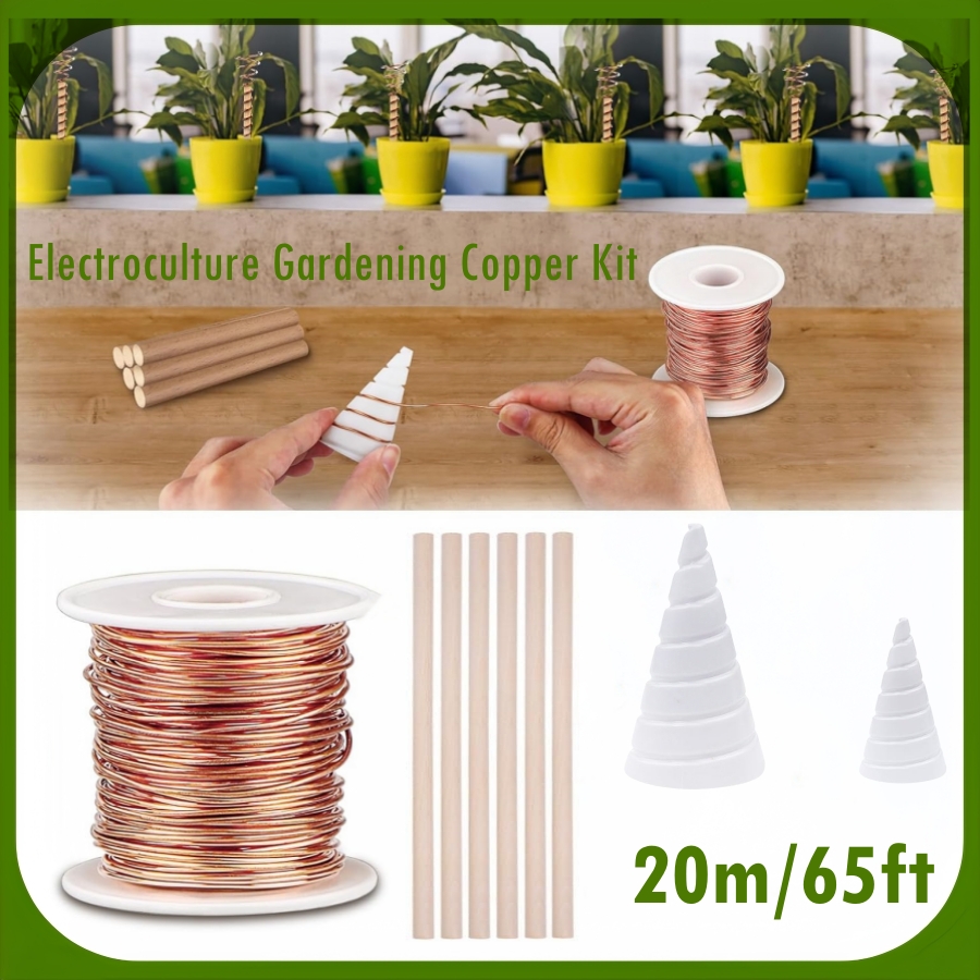 20m/65ft Electroculture Garden - Copper Wire Roll recension och pris
