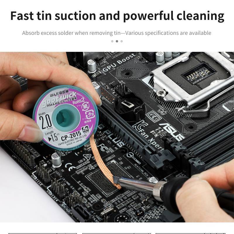 Original Goot Desoldering Sold - Copper Wire Roll recension och pris