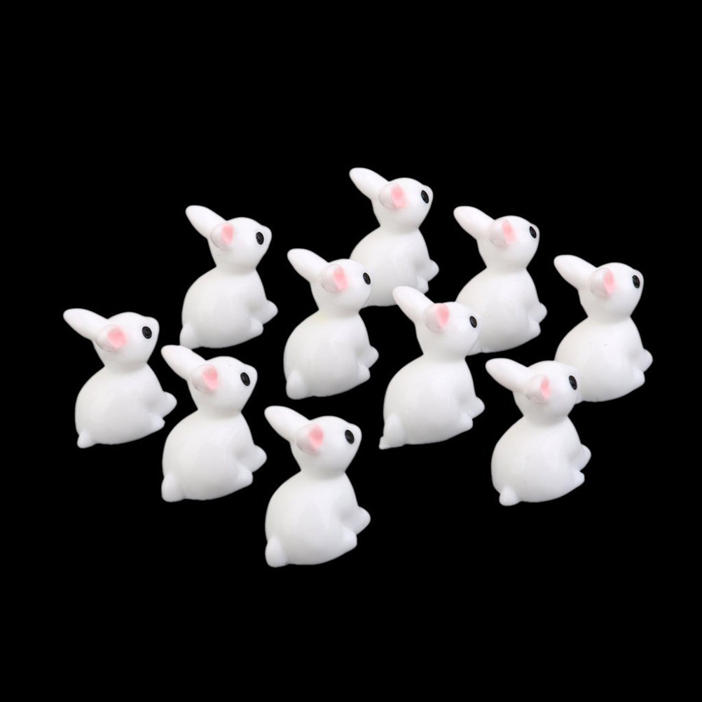 10Pcs Exquisite Mini Rabbits D - Bonsai Garden Landscape Design recension och pris