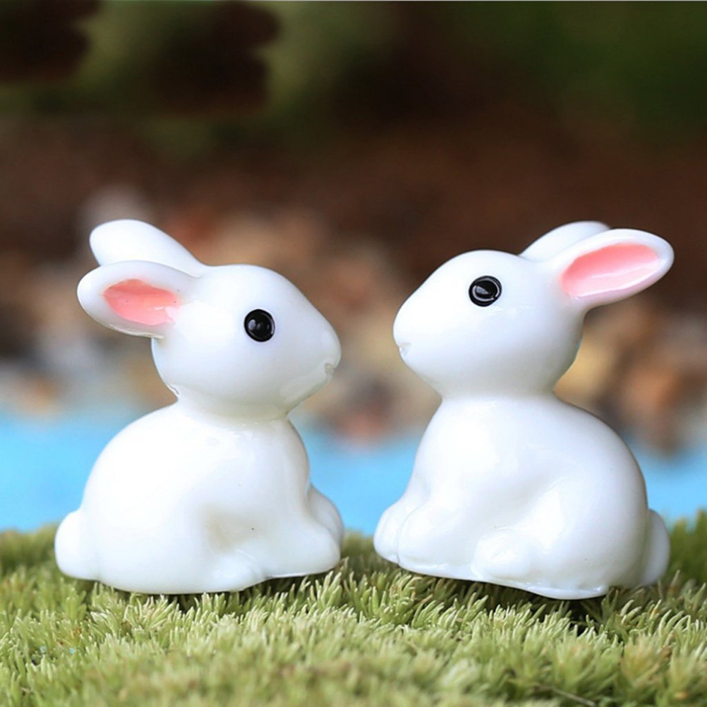 10Pcs Exquisite Mini Rabbits D - Bonsai Garden Landscape Design recension och pris