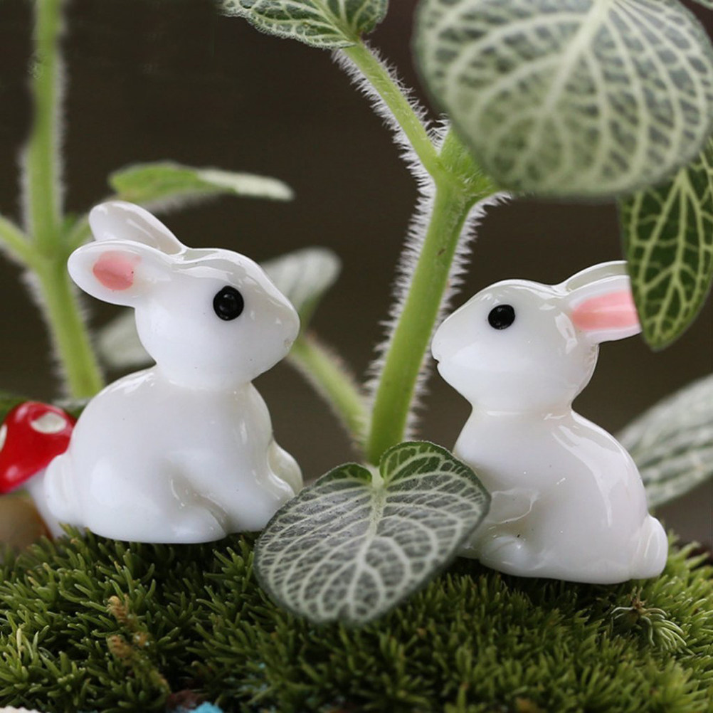 10Pcs Exquisite Mini Rabbits D - Bonsai Garden Landscape Design recension och pris