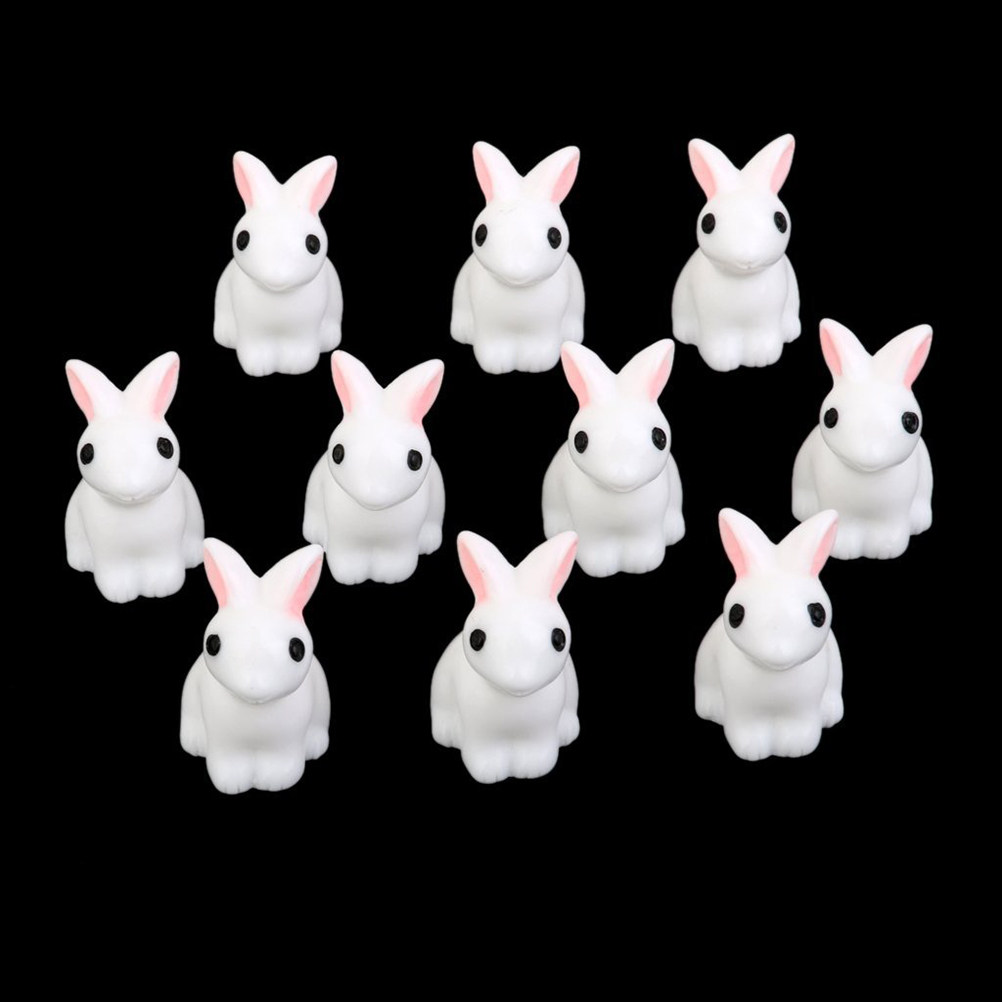 10Pcs Exquisite Mini Rabbits D - Bonsai Garden Landscape Design recension och pris