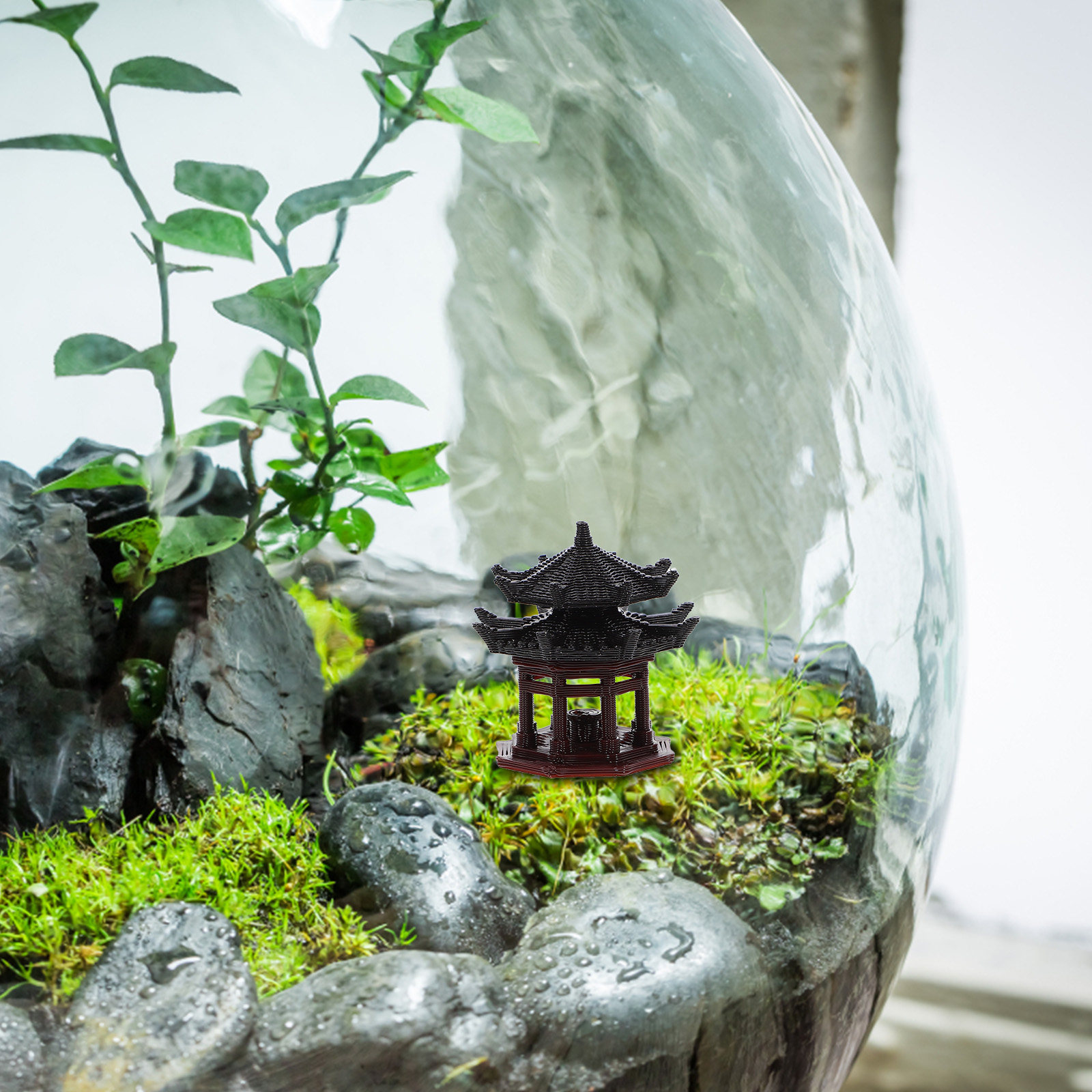 Heavy-Duty Mini Pavilion Ornam - Bonsai Garden Landscape Design recension och pris