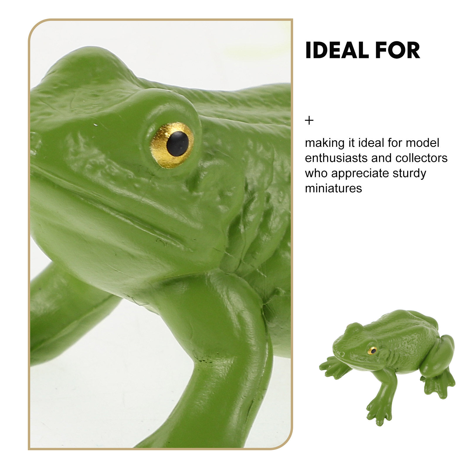 1Set Detailed Mini Frog Statue - Bonsai Garden Landscape Design recension och pris