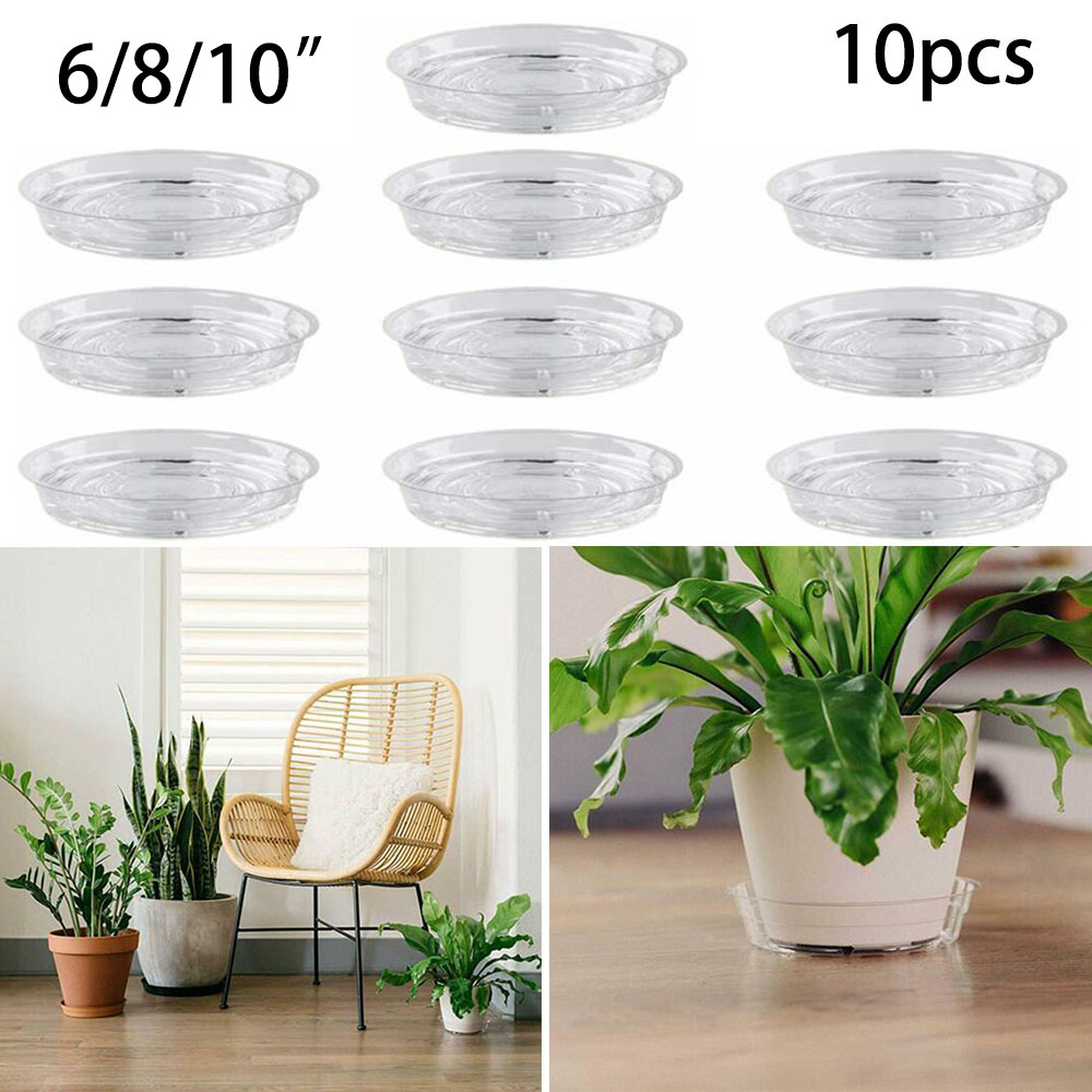 10pc Garden Plant Saucer Drip  - Drip Tray Saucer recension och pris